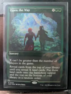 Open the Way - Extended Art Etched Foil 123 MAT MTG SealedinSleeve - Image 1