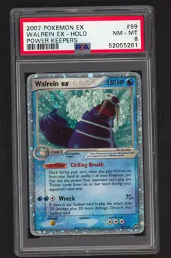 Walrein ex Holo Pokemon Card Power Keepers 99/108 ARK BGS PSA 8 - Image 1