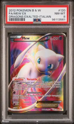 Pokemon PSA 8 Mew EX #120 Full Art Stirpe dei Draghi 2012 Italiano - Image 2