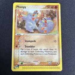 Phanpy 62/109 Ruby & Sapphire 2003 Pokemon Card - LP - Image 1