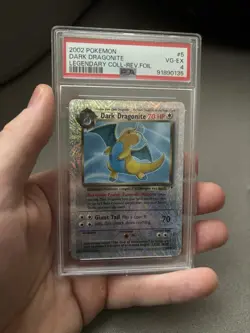 2002 Pokemon Dark Dragonite Rev Holo 5/110 Legendary Collection 2002, VG-EX 4 - Image 1