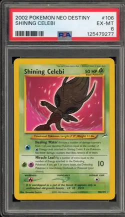 Pokemon Shining Celebi Neo Destiny Unlimited Holo Secret Rare #106 PSA 6 - Image 1