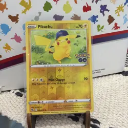 Pokemon GO Pikachu 028/078 Reverse Holo Rare Near Mint - Image 1