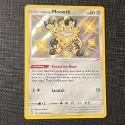 The Pokemon Company Galarian Meowth SV086/SV122 Shining Fates SV Holo Eng 70HP - Image 1