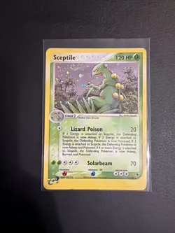 2003 Pokemon Ruby And Sapphire Sceptile 11/109 Swirl Has Dent MP - Image 1