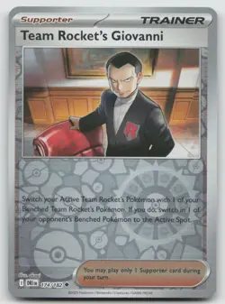 Team Rocket's Giovanni 174/182 Uncommon Destined Rivals Pokemon Reverse Holo NM - Image 1