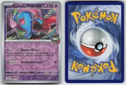 Team Rocket's Wobbuffet 082/182 Rare Destined Rivals Pokemon Reverse Holo NM - Image 3