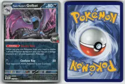 Team Rocket's Golbat 121/182 Uncommon Destined Rivals Pokemon Reverse Holo NM - Image 3