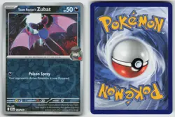 Team Rocket's Zubat 120/182 Common Destined Rivals Pokemon Reverse Holo NM - Image 3