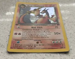 Pokemon TCG 1st Edition Dark Charizard 4/82 Team Rocket Holo Rare 2000 WOTC - Image 3