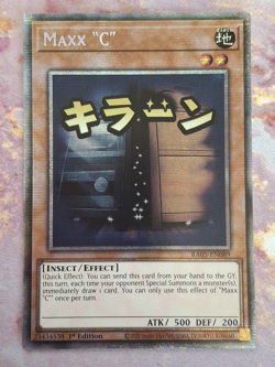 Maxx "C" RA05 EN089 Starlight Rare 1st Edition Near Mint Yu-Gi-Oh - Image 1