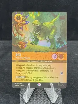 Disney Lorcana-Wilds Unknown-Rex-Protective Dinosaur-#206-Epic- M/NM - Image 1