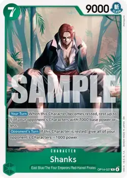 OP14-027 Shanks English R One Piece TCG Card Game - Image 2