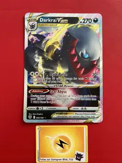 JUMBO CARD - Pokemon Astral Radiance - Darkrai VSTAR - 099/189 - Full Art - M/NM - Image 1