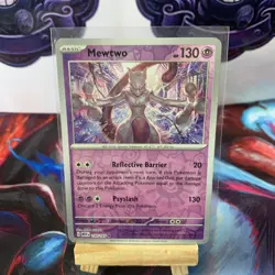 Pokemon TCG - Mewtwo Reverse Holo 150/165 - Rare Card 151 Near Mint - Image 4