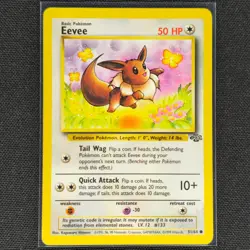 Eevee - 51/64 - Common - Jungle Set - Pokemon Card - NM/M - Image 1