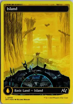 Island (0508) (First-Place Foil) 508 Aetherdrift Magic: The Gathering Foil NM - Image 1