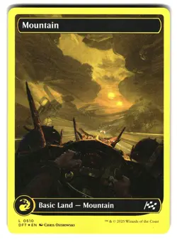 Mountain (0510) (First-Place Foil) 510 Aetherdrift Magic: The Gathering Foil NM - Image 1