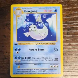Wizards of the Coast Dewgong 1st Edition Base Set 25/102 80 HP English - Image 1