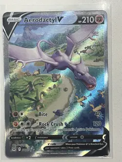 Pokemon Aerodactyl V 180/196 Sword & Shield Lost Origin - NEAR MINT - Image 1