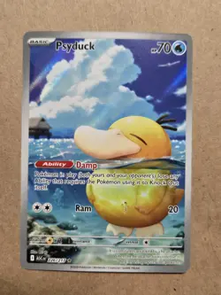 Pokemon Psyduck Illustration Rare Holo Full Art 226/217 (read description) - Image 2