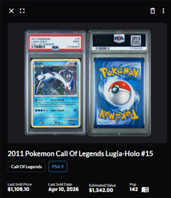 Pokemon Lugia Call Of Legends Holo 15/95 PSA 9 Mint 2011 🔥 - Image 3