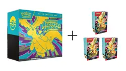 Pokemon Ascended Heroes ETB + 3 Booster Bundles Sealed Lot - Image 1