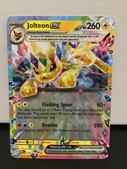 Jolteon ex 030/131 Holo Double Rare Pokemon Prismatic Evolutions - Image 1