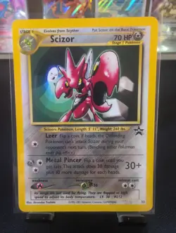 Scizor Black Star Promo 33 Near Mint Pokemon NM Vintage WOTC Wizards - Image 1