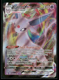 Espeon VMAX 065/203 Holo VMAX Rare Evolving Skies NM/M Pokemon - Image 1