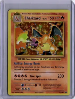 Charizard 11/108 Holo Pokemon XY Evolutions LP 2016 - Image 1
