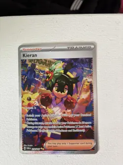 Pokemon Kieran 218/167 Sv06 Twilight Masquerade Special Illustration Rare Holo - Image 1