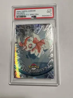 2000 TOPPS CHROME GOLDEEN POKEMON T.V.-SPECTRA #118 PSA 9 - Image 1