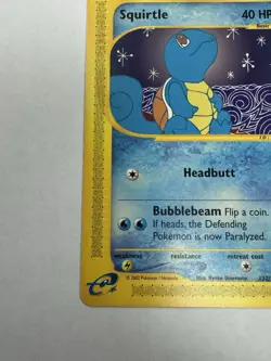 The Pokemon Company Squirtle 132/165 Expedition 2002 Common Basic 40 HP e-Reader - Image 3