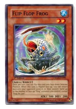 Yu-Gi-Oh! Flip Frop Frog Common englisch CRMS-EN029 Flipp Flopp Frosch - Image 1