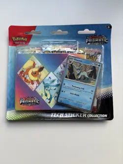 Pokemon TCG Prismatic Evolutions Glaceon Tech Sticker Collection New & Sealed - Image 1