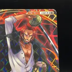 Shanks C167-W-R One Piece OnePy Berry Match Cards Holo Anime BANDAI TCG Japan - Image 2