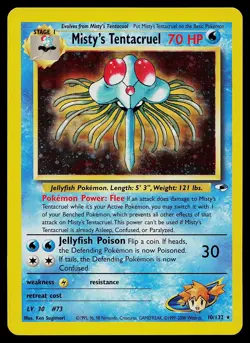 Pokemon Card - Misty's Tentacruel Gym Heroes 10/132 Holo Rare - Image 1