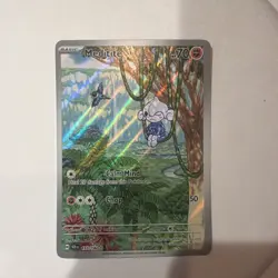 Pokemon TCG Meditite Stellar Crown Holo Illustration Rare Card 153/142 - Image 1