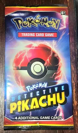 Detective Pikachu Pokemon TCG 4 Card Sealed Booster Pack With Bonus - Image 2