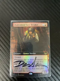 Professional Face-Breaker (Extended Art) Foil - Shadow Signed By Artist - Image 1