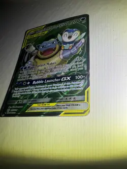 Pokemon TCG Blastoise & Piplup GX TAG TEAM Ultra Rare Full Art 215/236 Holo - Image 4
