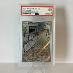 Slowpoke 204/198 Illustration Rare Pokemon Scarlet Violet Base PSA 9 MINT - Image 1