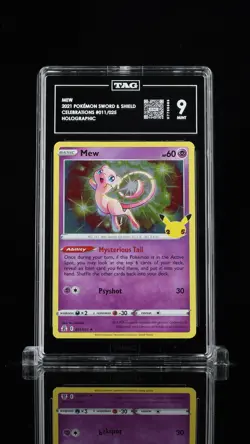Mew 011/025 Holo Celebrations Pokemon Tag 9 Mint - Image 1