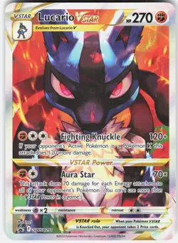 Pokemon Lucario VSTAR SWSH291 Holo Promo Sword & Shield Promo Pokemon Near Mint - Image 1