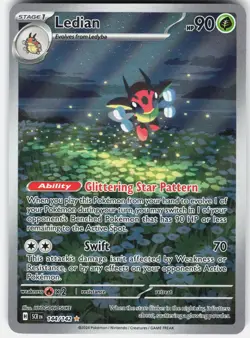 Pokemon Ledian 144/142 Illustration Rare Stellar Crown Pokemon Near Mint - Image 1