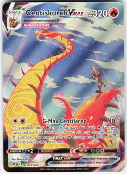 Pokemon Centiskorch VMAX TG15/TG30 Holo Lost Origin Trainer Gallery Pokemon NM - Image 1