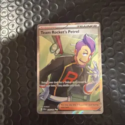 Pokemon TCG Team Rockets Petrel 226/182 SV Destined Rivals Ultra Rare Full Art - Image 1