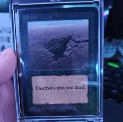 Sinkhole Alpha Edition 1993 Regular (LIGHTLY PLAYED) - Official Alpha Card - Image 3