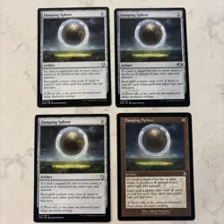Magic the Gathering MTG Damping Sphere Play Set Of 4 Cards - Image 1